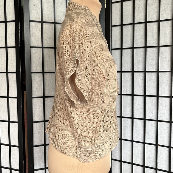 Questions by Say What Taupe Open Front Sweater PM - Picture 3 of 9